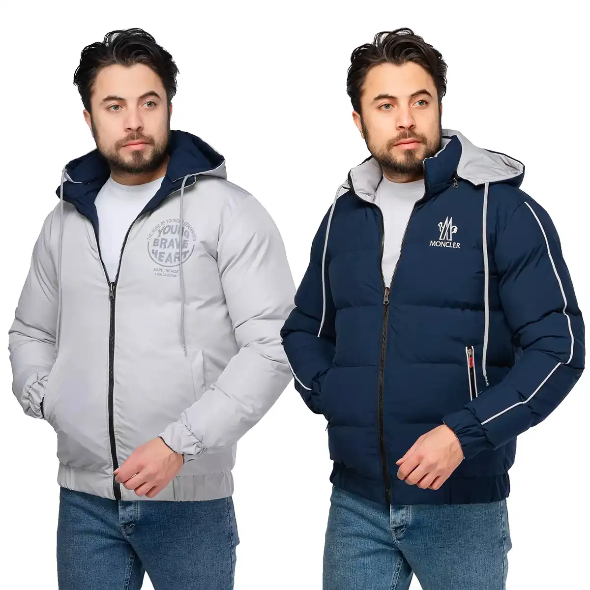 کاپشن مردانه دو رو بادی MONCLER (3)