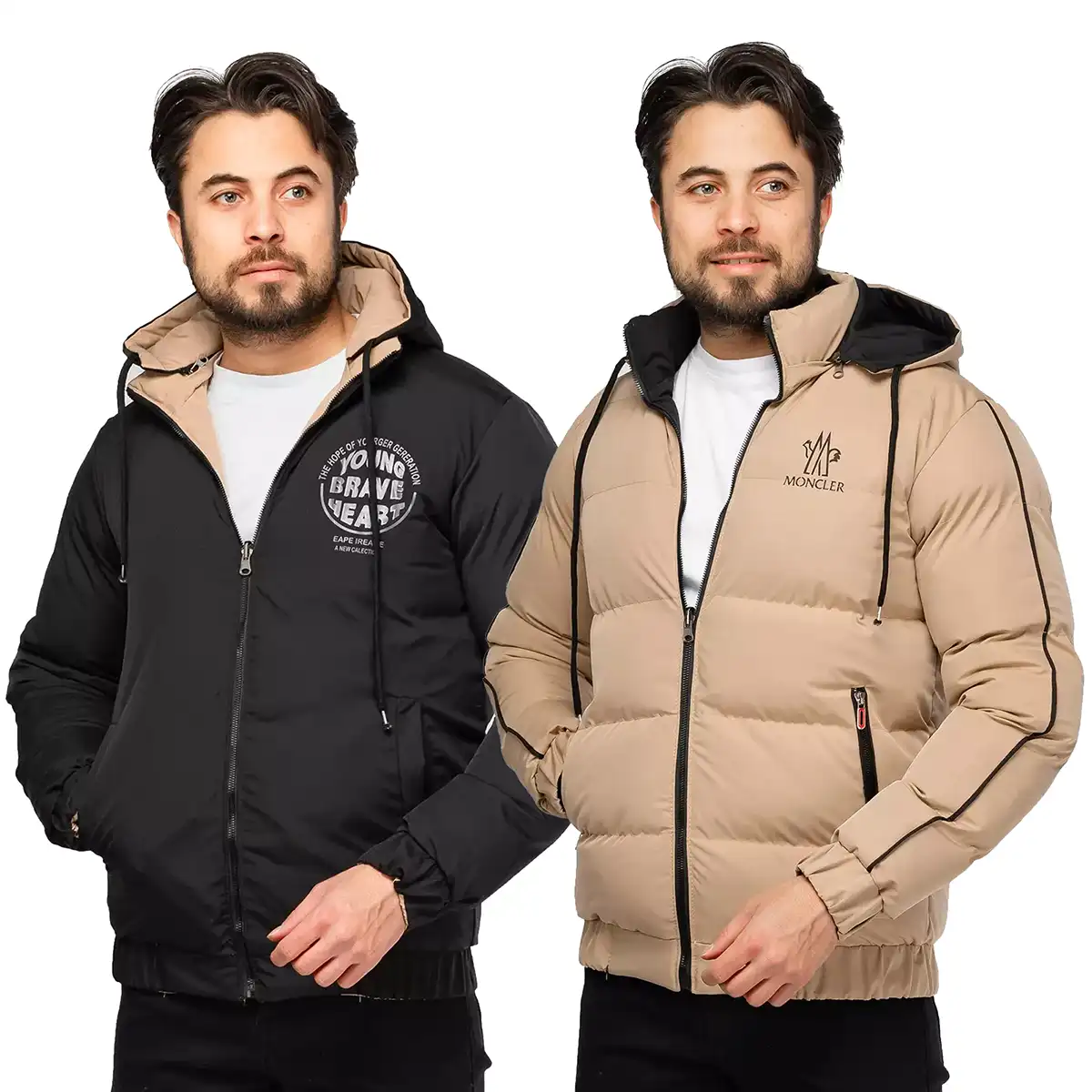 کاپشن مردانه دو رو بادی MONCLER (4)