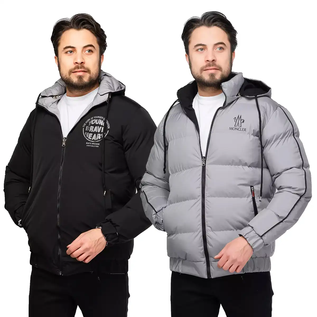 کاپشن مردانه دو رو بادی MONCLER (5)